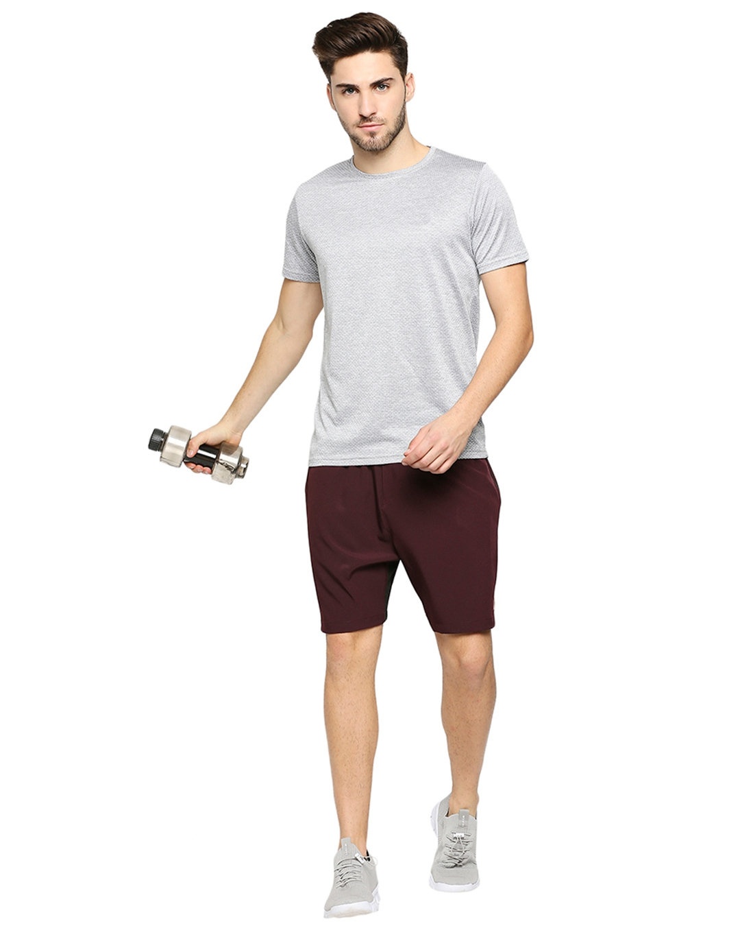 Shop Men's Wine Solid Regular Shorts