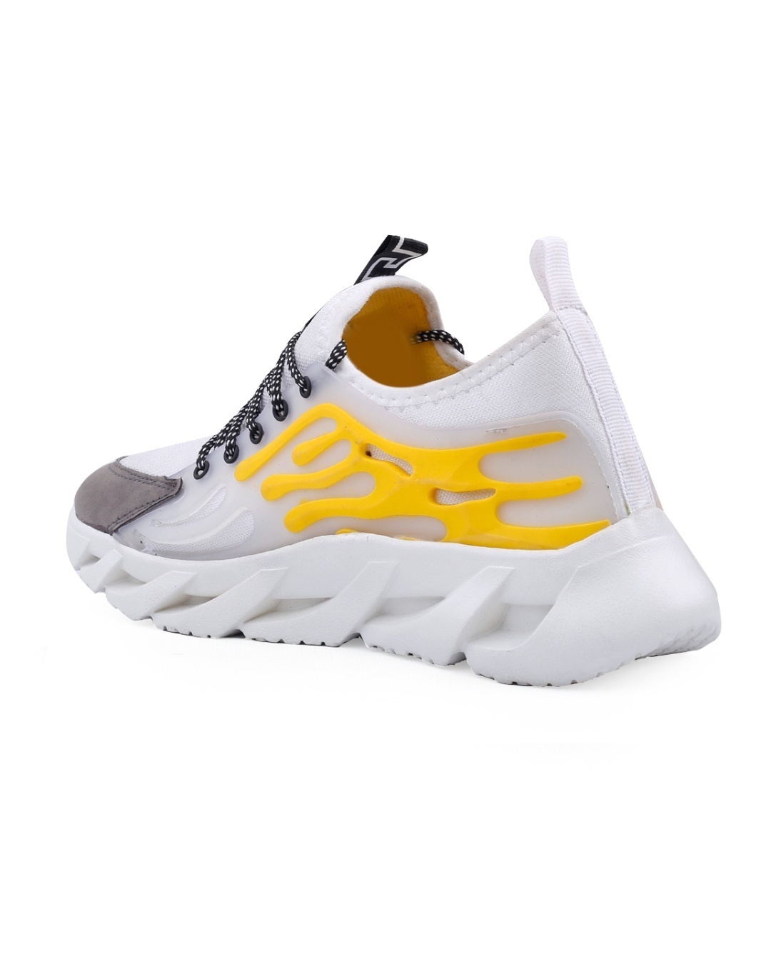 Shop Men's Yellow and White Color Block Casual Shoes-Design