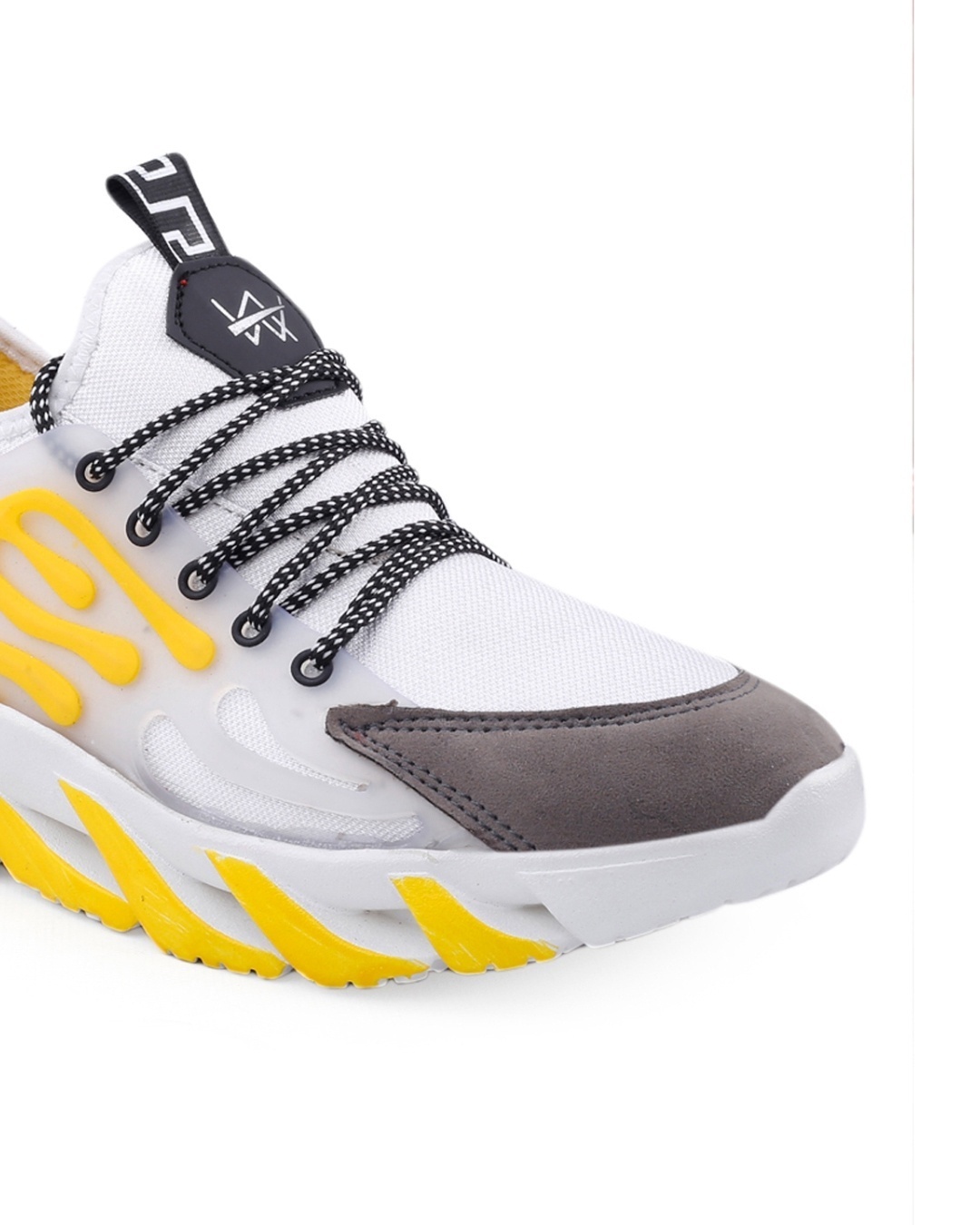 Shop Men's Yellow and White Color Block Casual Shoes