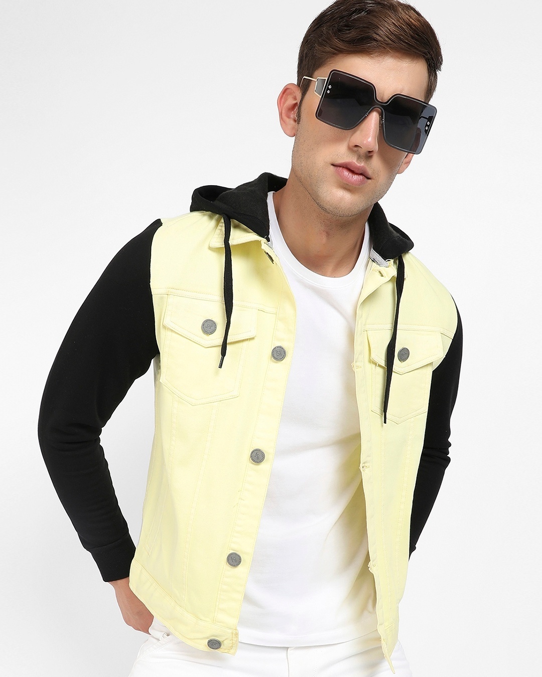 Tommy Jeans Aiden oversized denim jacket in yellow | ASOS