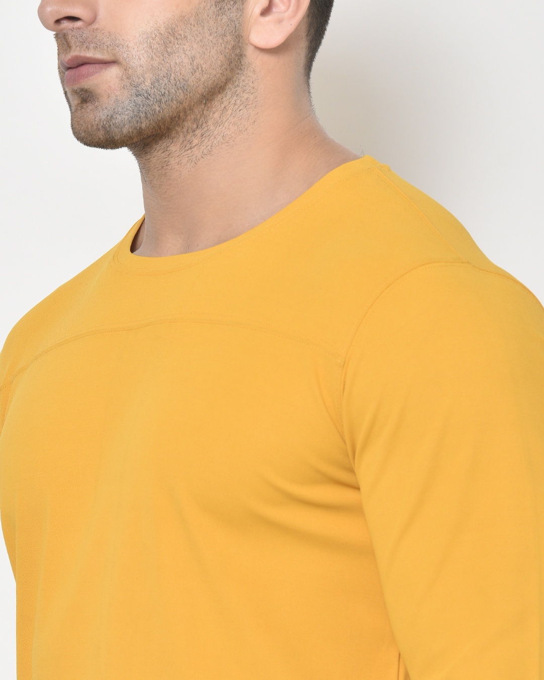 Shop Men's Yellow Casual T-shirt
