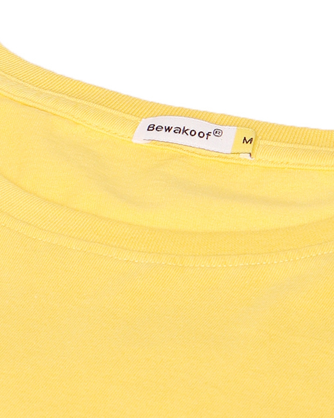 Shop Men's Yellow Guess What Graphic Printed T-shirt