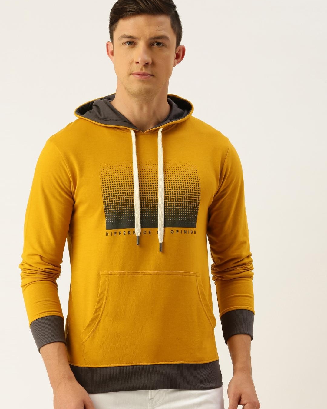 Buy Men's Yellow Printed Hoodie for Men Yellow Online at Bewakoof