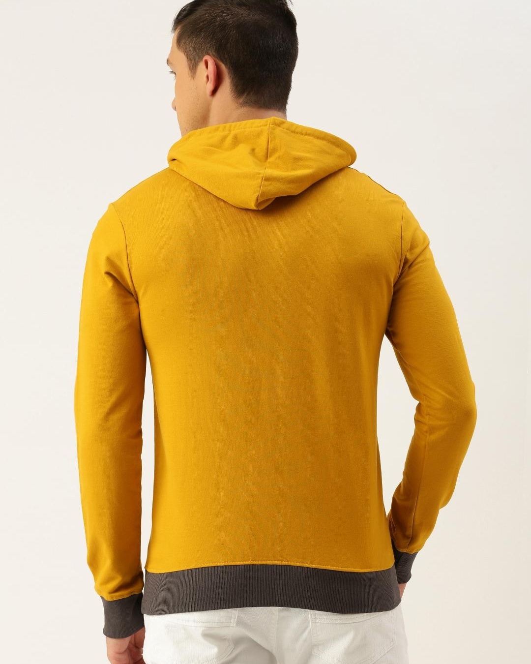 Buy Men's Yellow Printed Hoodie for Men Yellow Online at Bewakoof