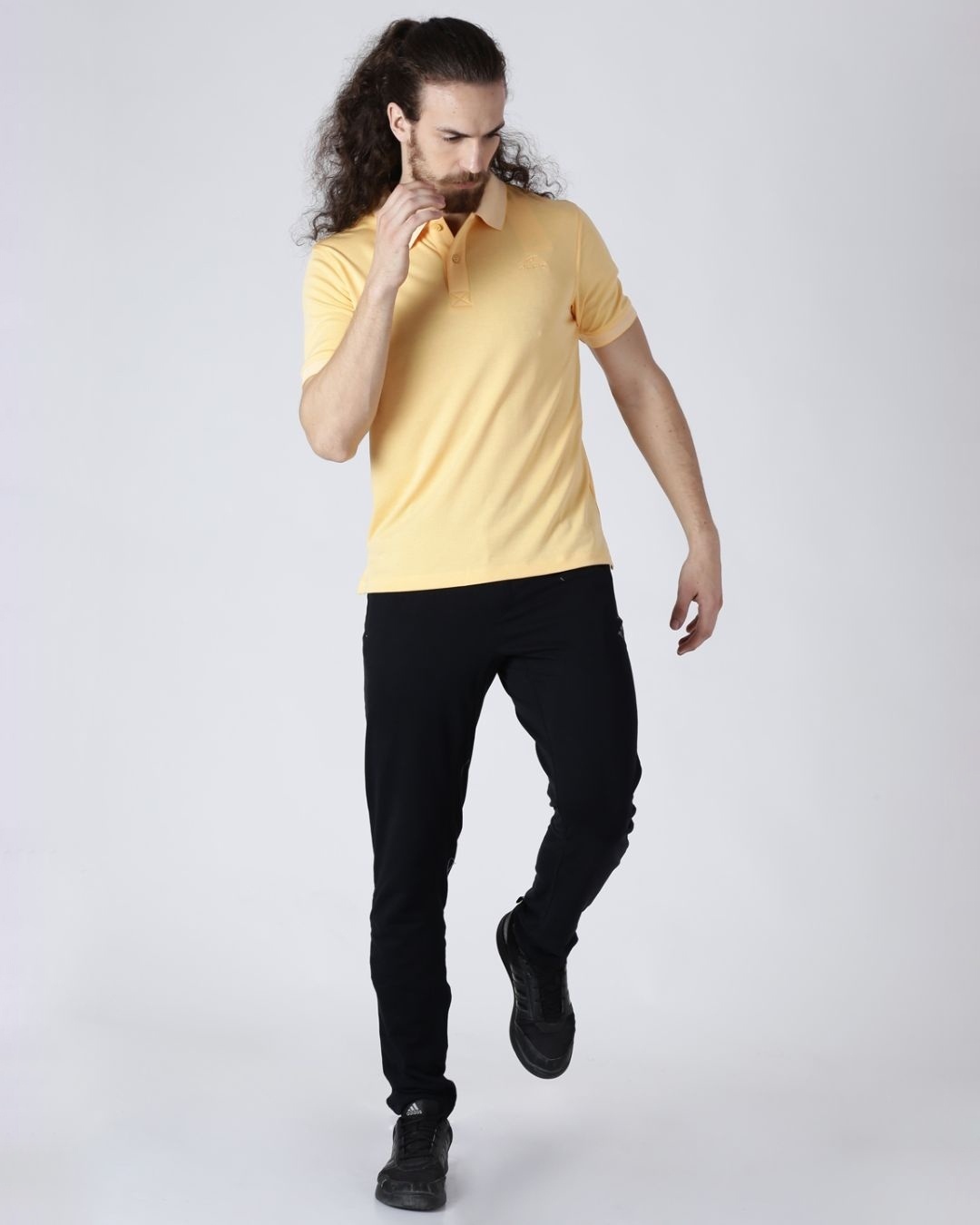 Shop Men's Yellow Slim Fit T-shirt