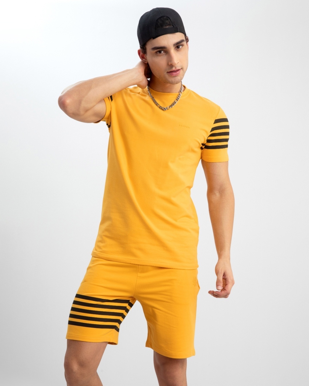 Shop Men's Yellow T-Shirt & Shorts Set-Design