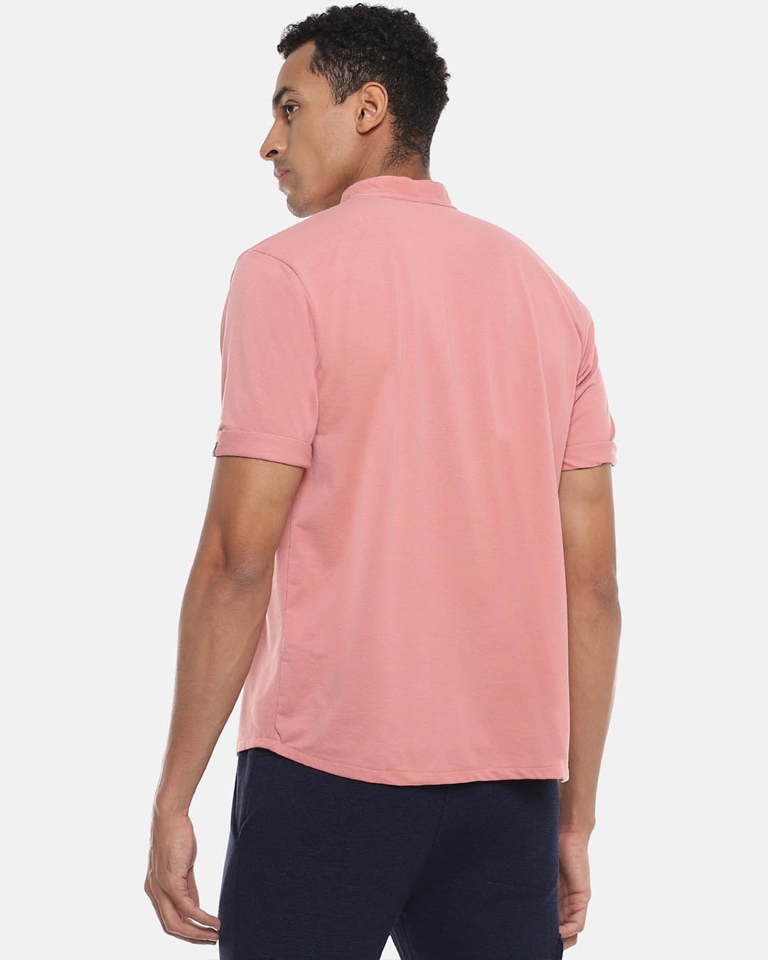 Shop Men Solid Stylish Half Sleeve Casual Shirt-Design
