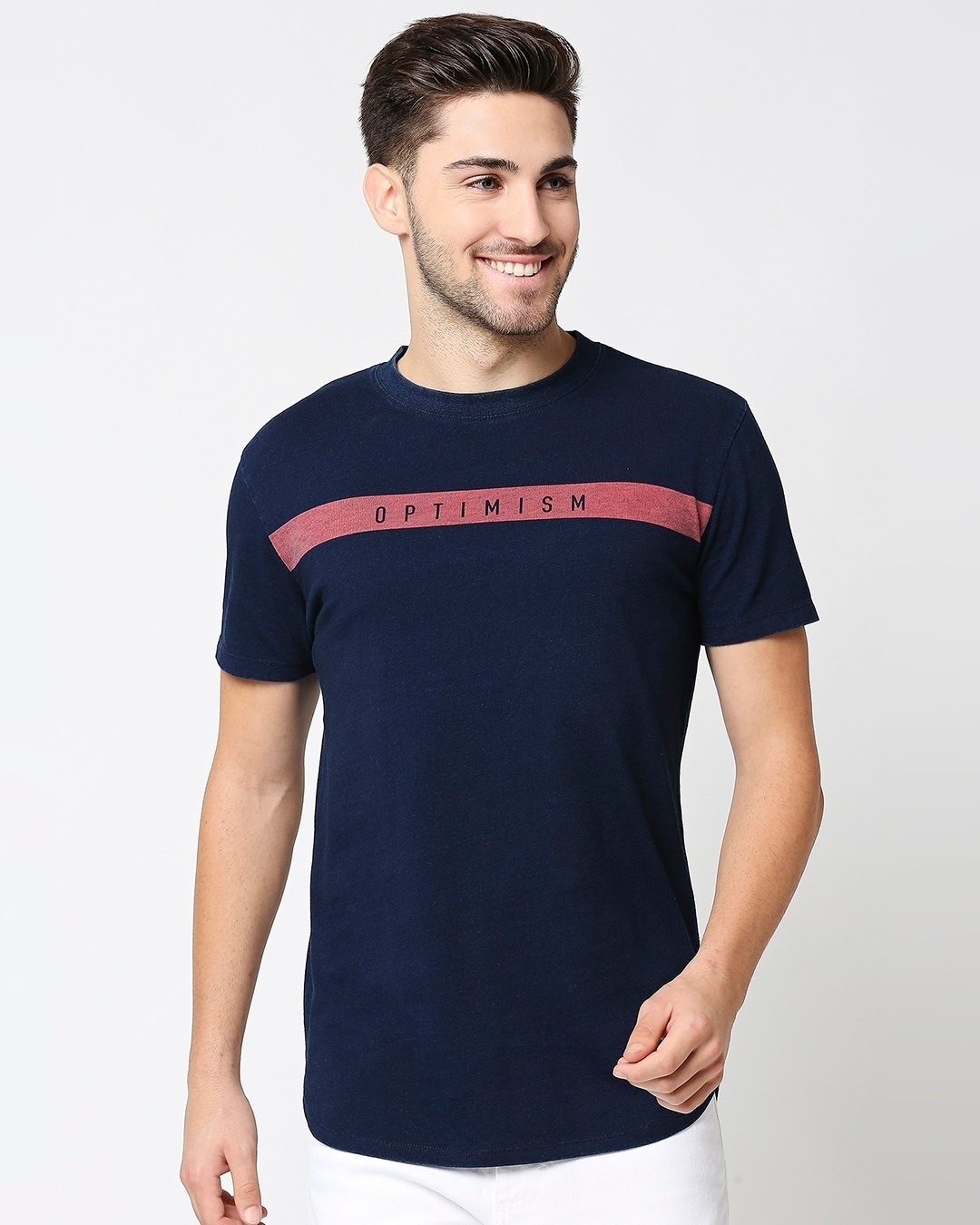 Shop Mens True Indigo Skate Cut T-Shirt-Design