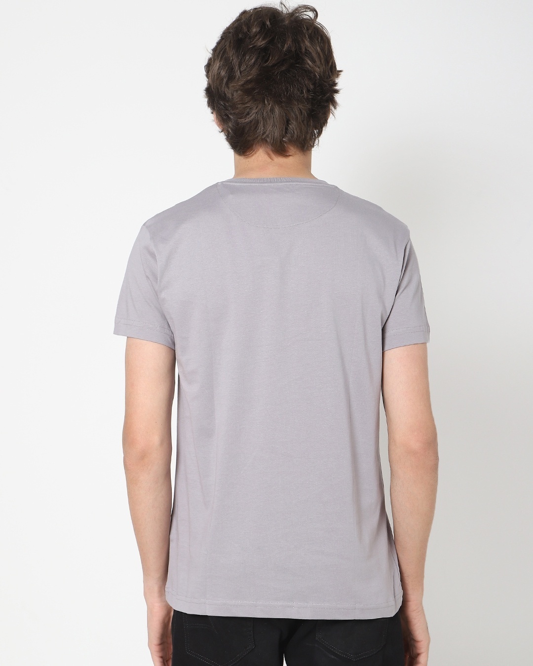 Shop Meteor Grey Half Sleeve Henley T-shirt-Design
