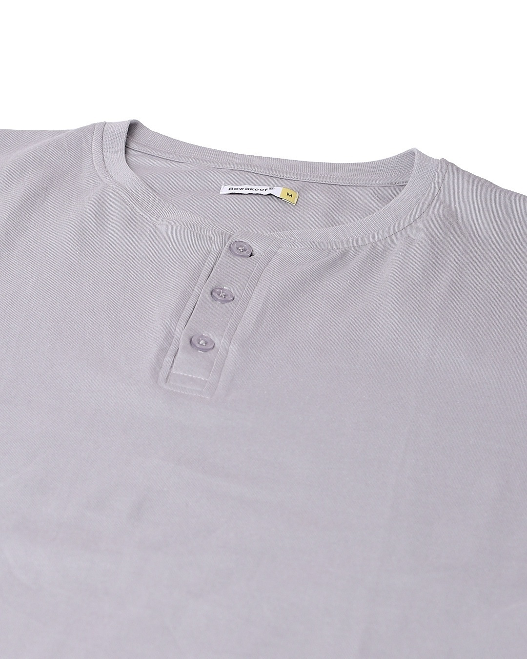 Shop Meteor Grey Half Sleeve Henley T-shirt