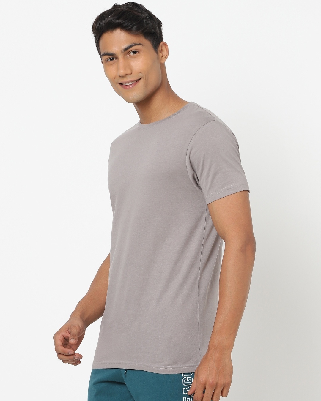 Shop Meteor Grey Half Sleeve T-Shirt-Back