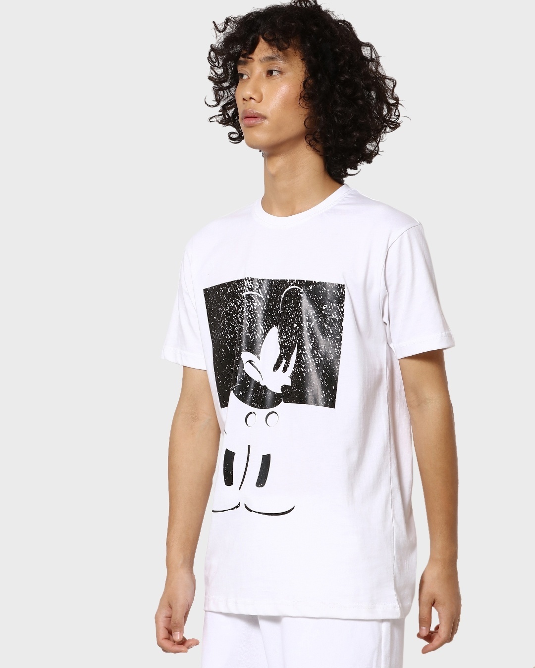 Shop Mickey Box Out Half Sleeve T-shirt (DL)-Back