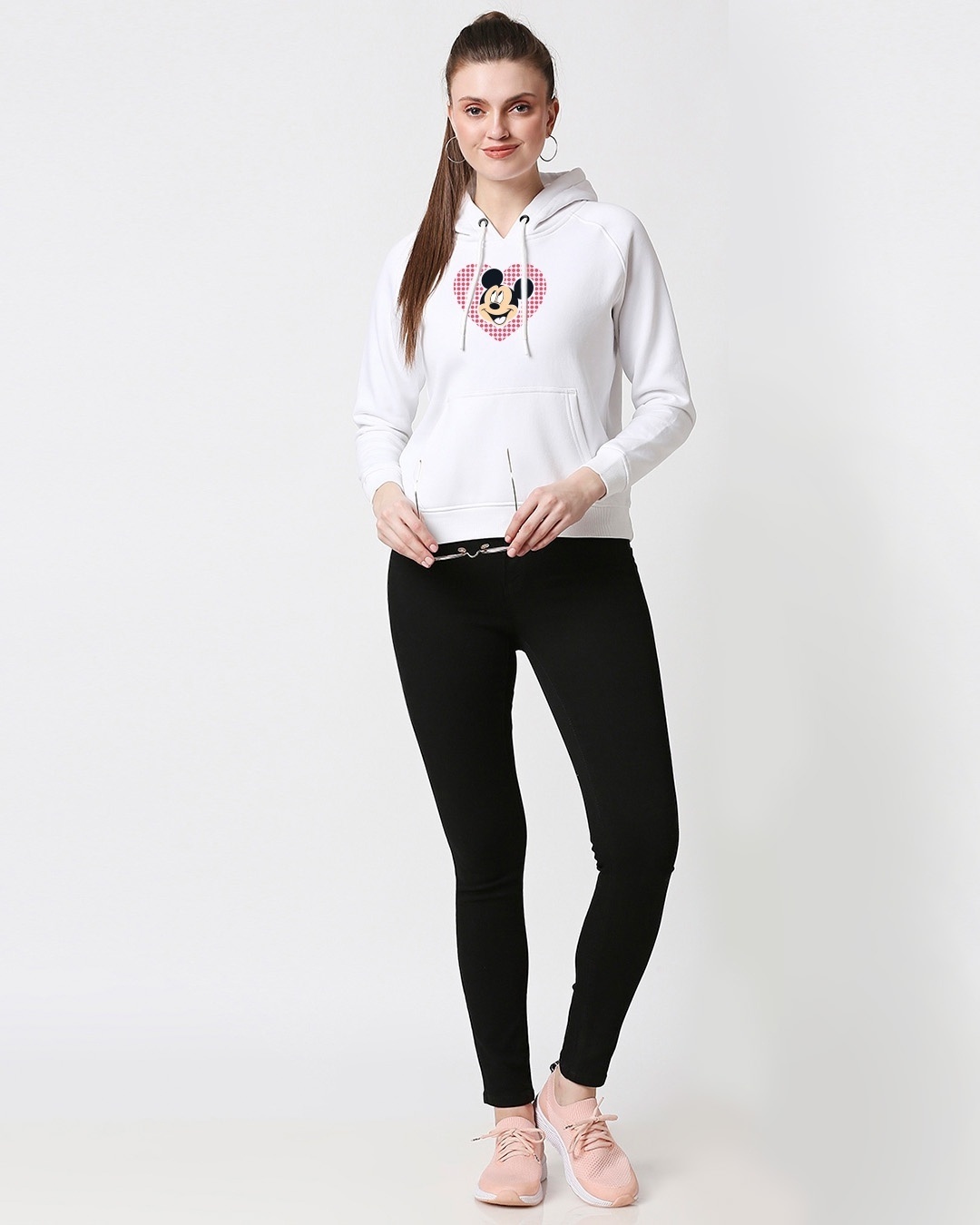 Shop Mickey Love Dots Sweatshirt Hoodie-Full