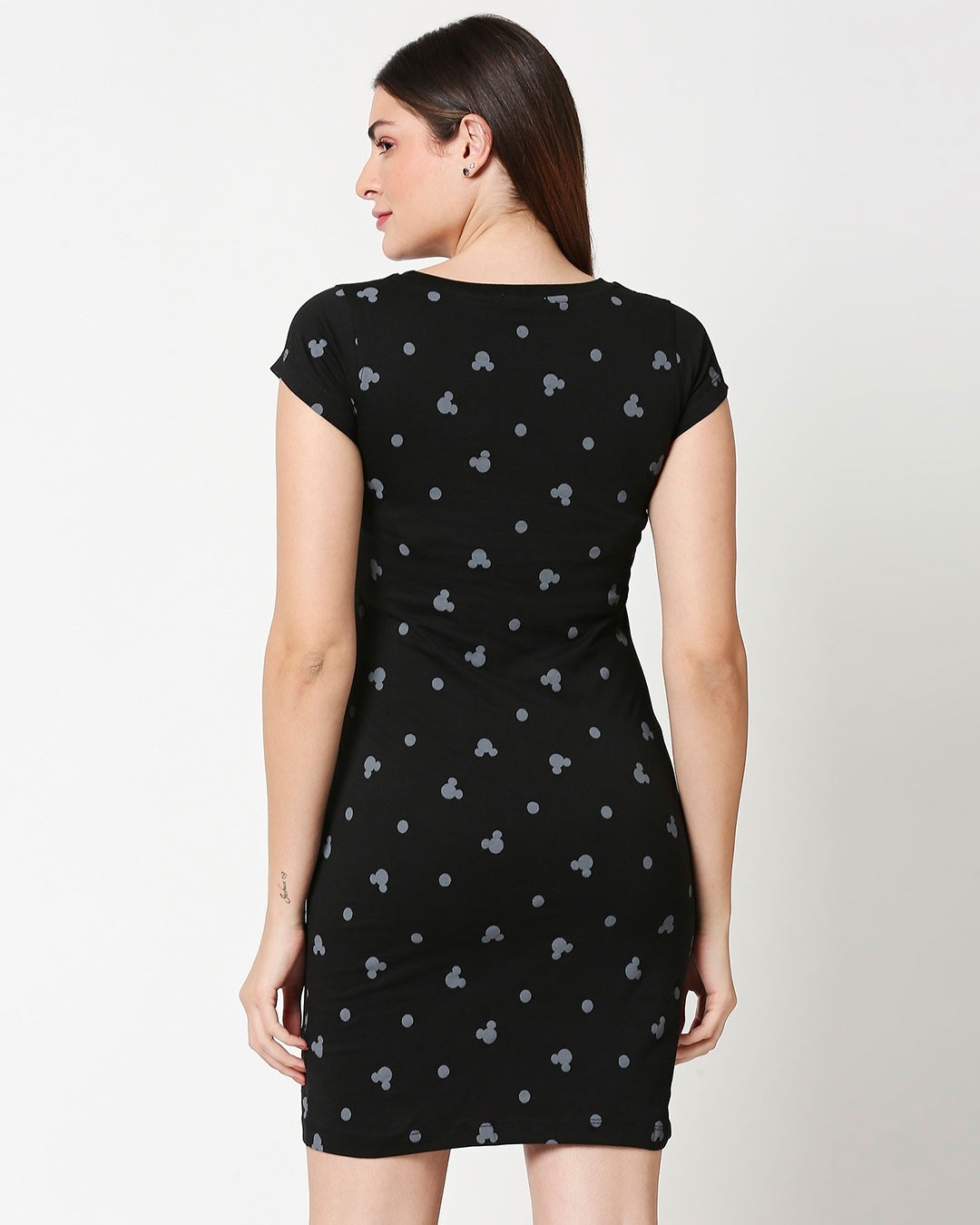 Shop Mickey silhouette AOP Dress(DL)-Full