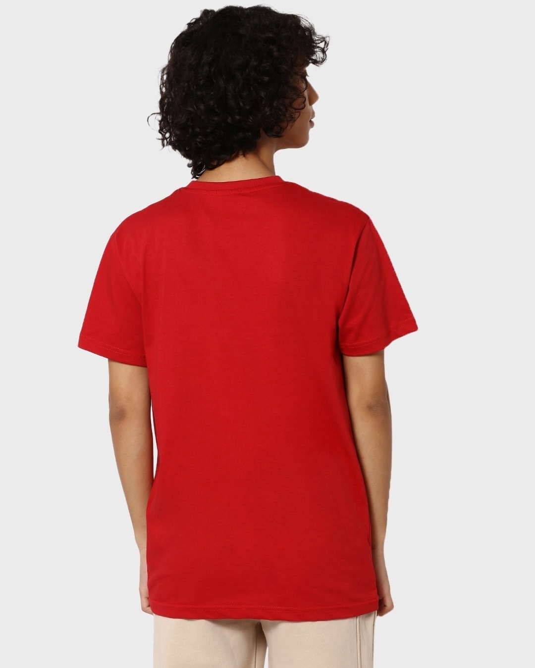 Shop Men's Red Mickey Wink Graphic Printed T-shirt-Design