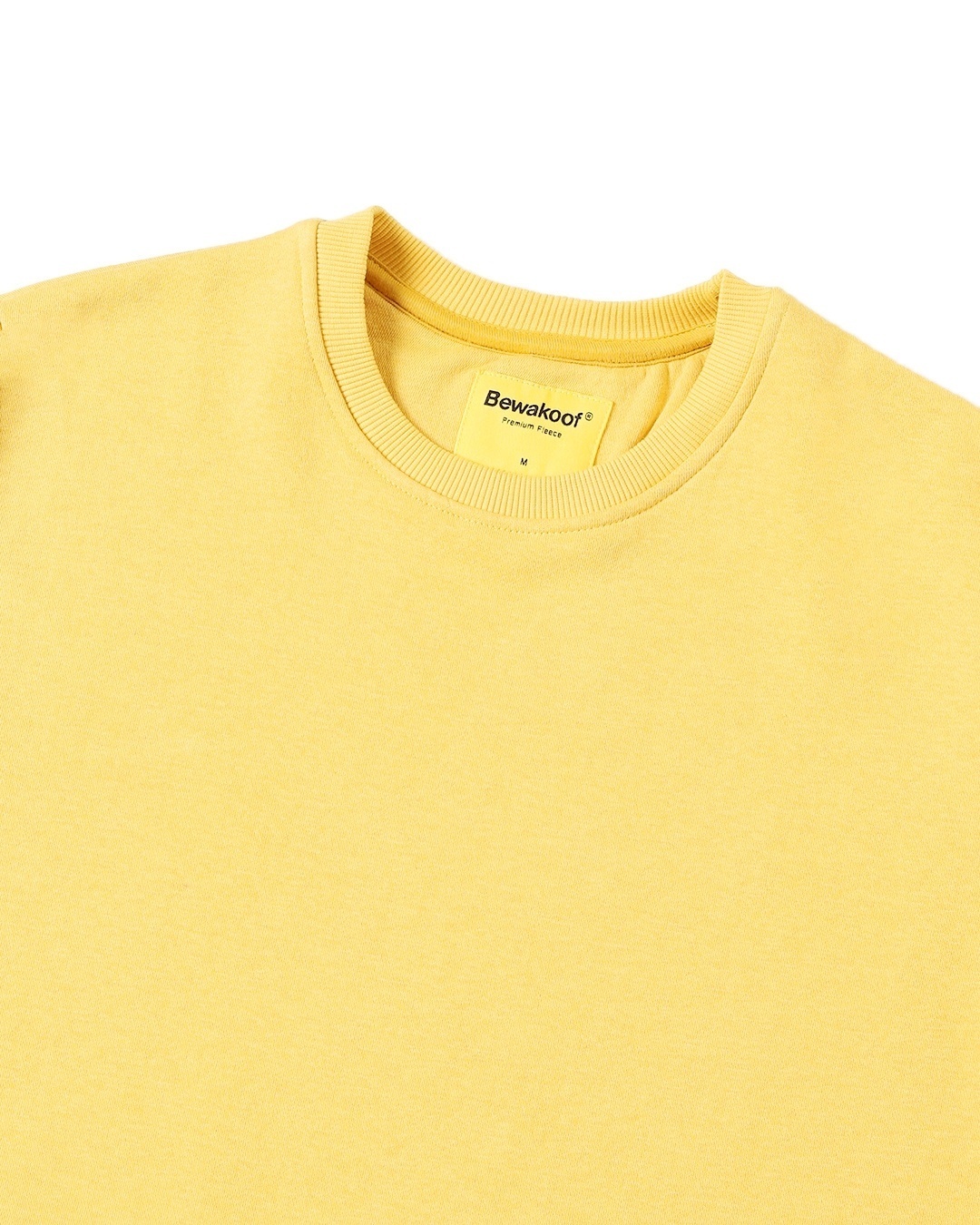 Shop Men's Yellow Fleece Sweatshirt