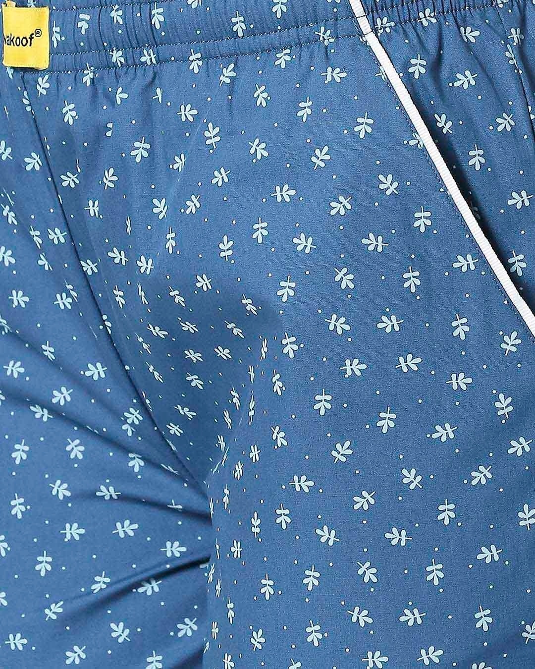 Shop Minimal Leaves All Over Printed Pyjama