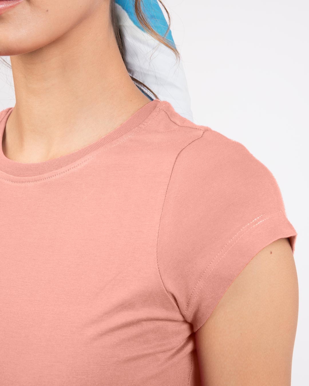 Shop Misty Pink Cap Sleeve Plain T-Shirt Dress