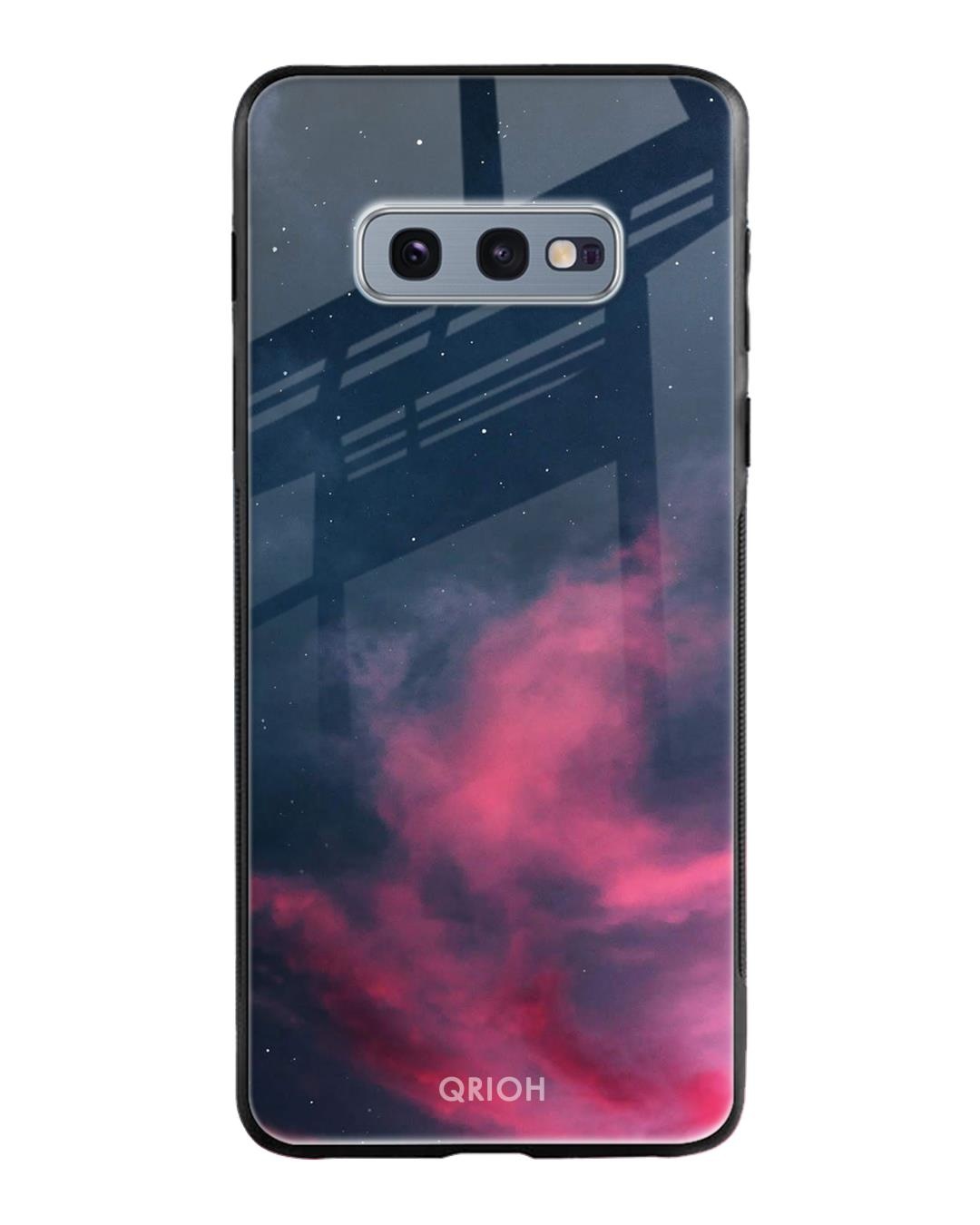 Shop Moon Night Printed Premium Glass Cover For Samsung Galaxy S10E(Impact Resistant, Matte Finish)-Back