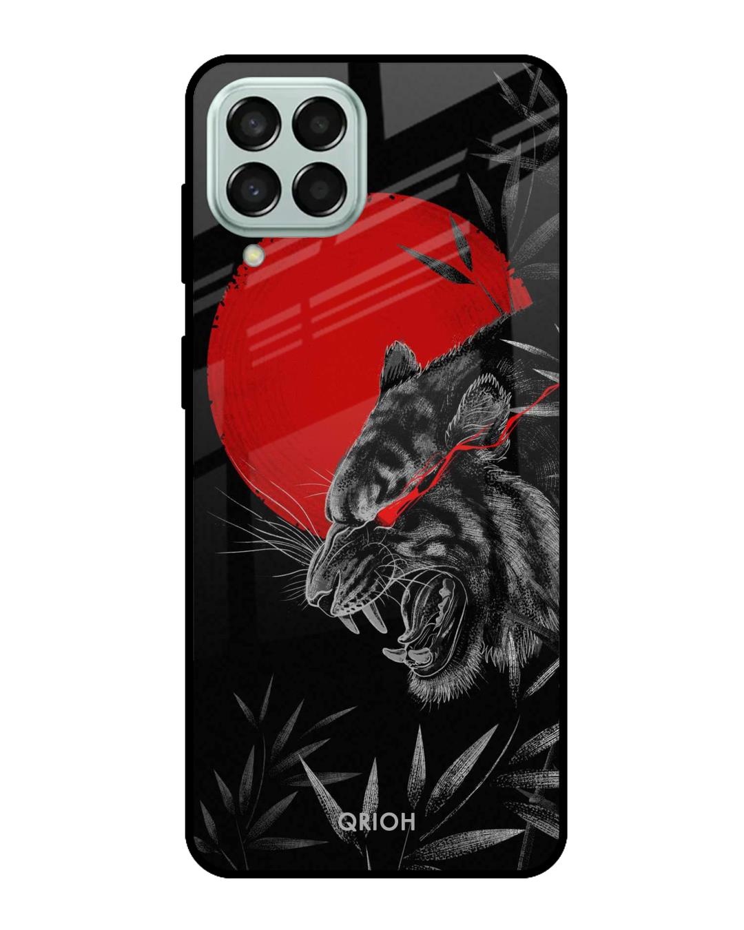 Shop Moon Tiger Printed Premium Glass Cover For  M33 5G(Impact Resistant, Matte Finish)-Front