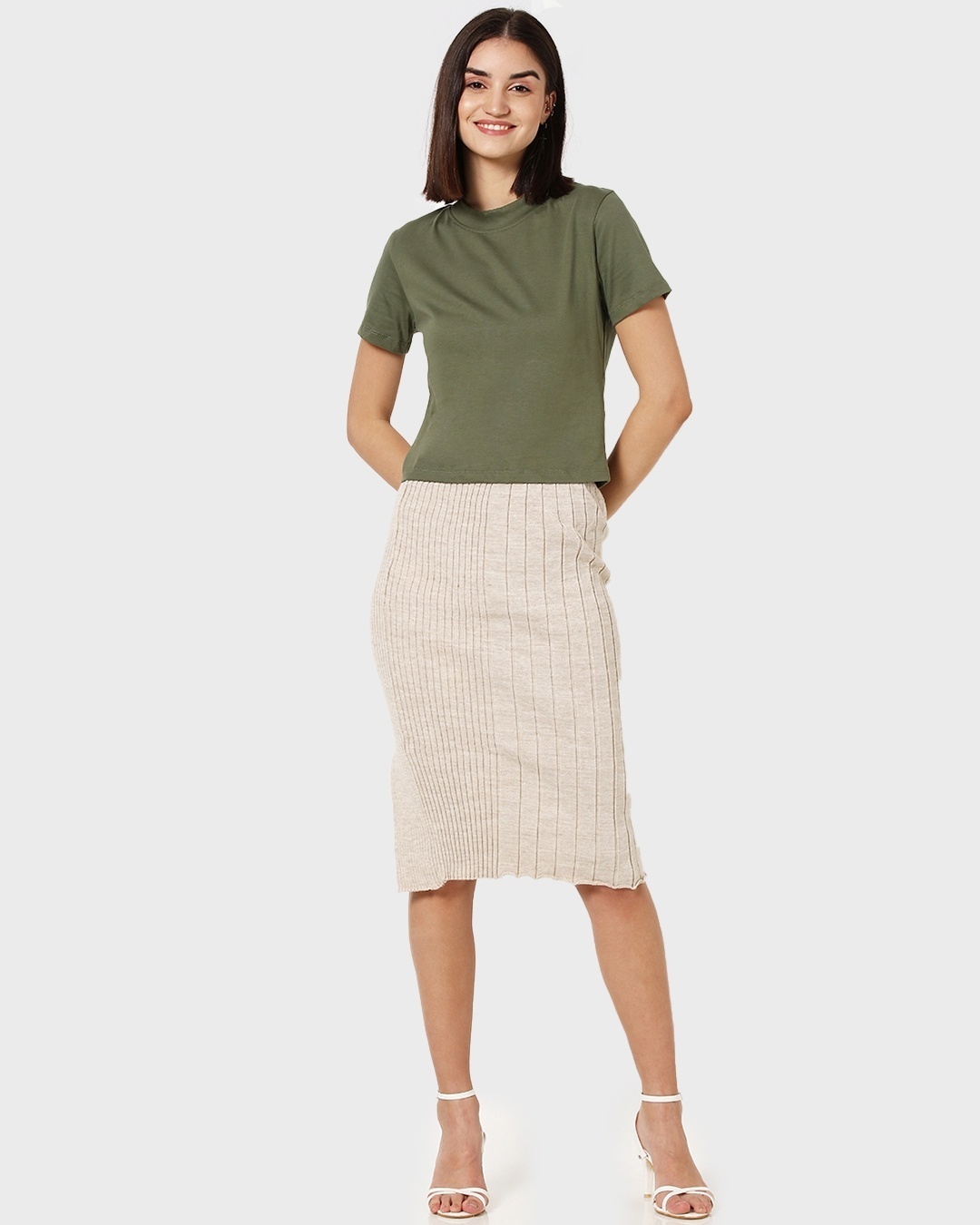 Shop Women's Green Slim Fit Top