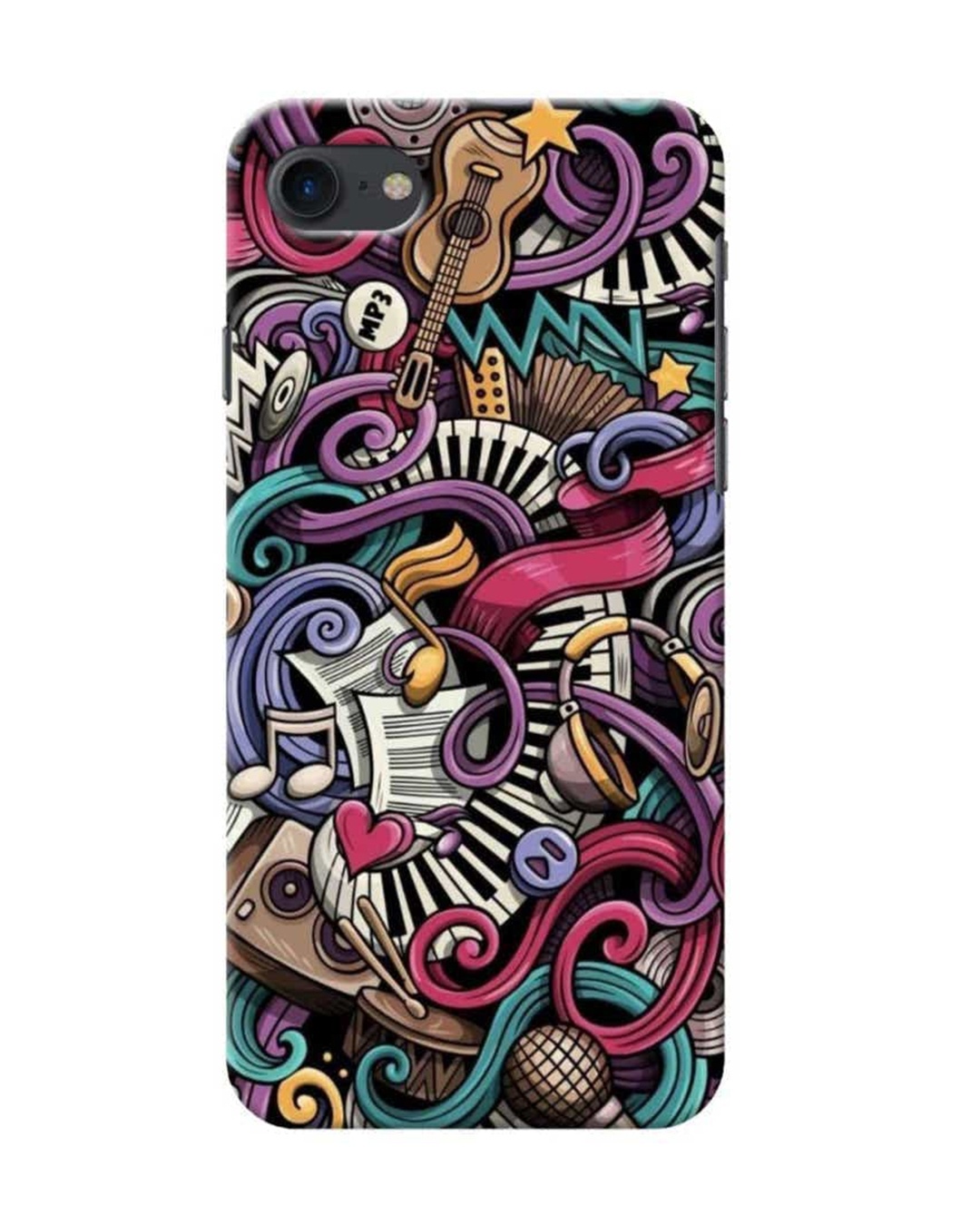 Music Abstract Printed Designer Hard Cover For iPhone 6 (Impact Resistant, Matte Finish)