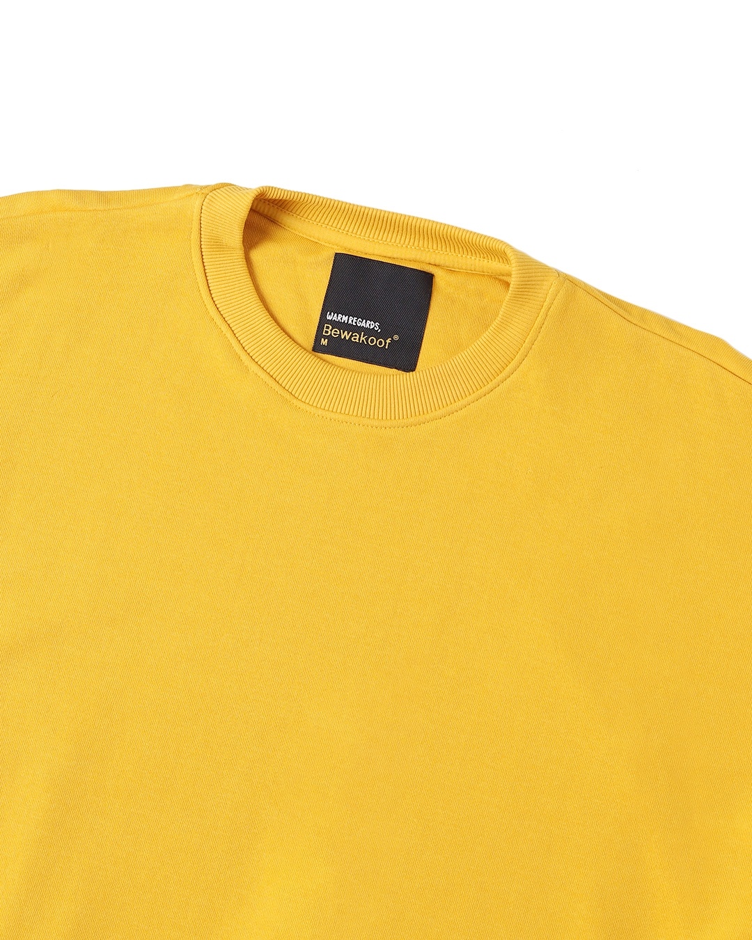 Buy Mustard Yellow Loose Fit Sweatshirt For Men Yellow Online At Bewakoof