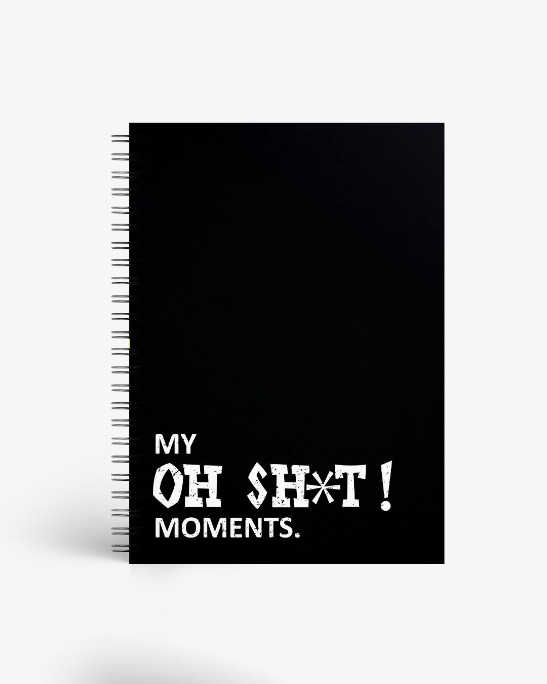 Shop My Oh Shit Moments Designer Notebook (Hardbound, A5 Size, 144 Pages, Ruled Pages)-Back