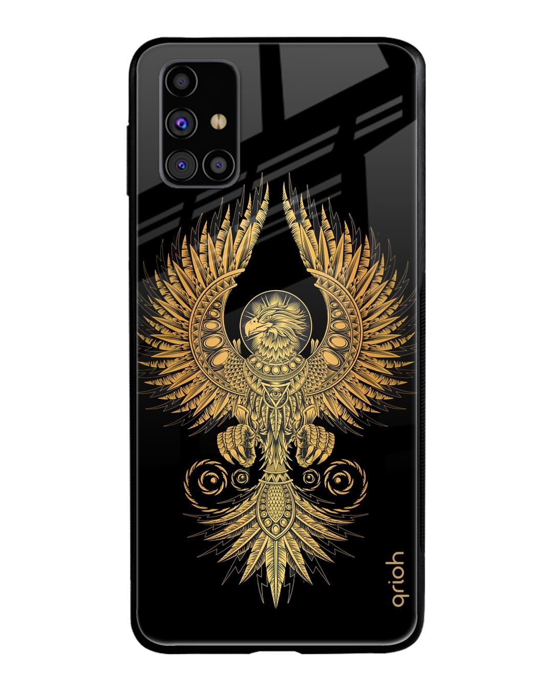 Shop Mythical Phoenix Art Printed Premium Glass Cover For Samsung Galaxy M31s(Impact Resistant-Front