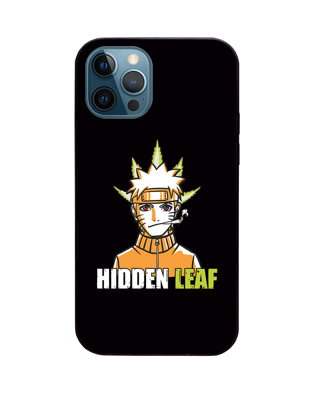 Shop Naruto Hidden Leaf LED Cover for iPhone 12 Pro Max-Front