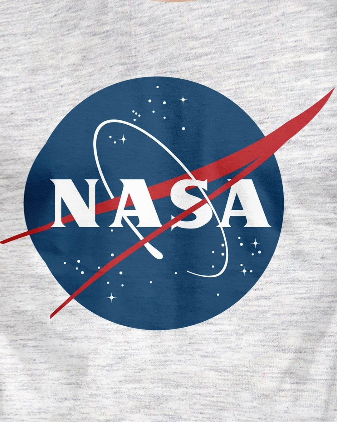 Shop NASA Logo NASA Official Half Sleeves Cotton T-shirt-Full