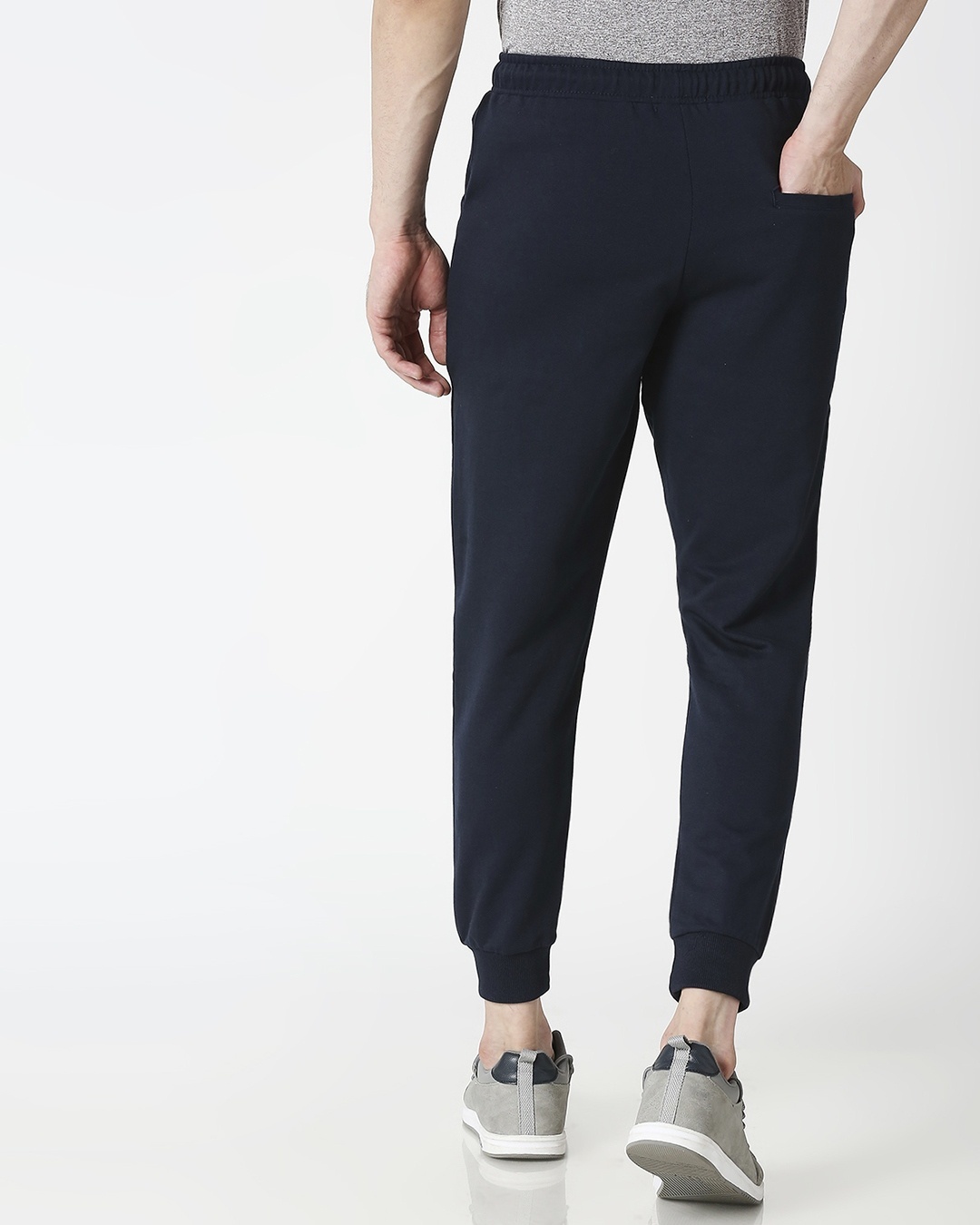 Shop Navy Blue Casual Jogger Pant-Full