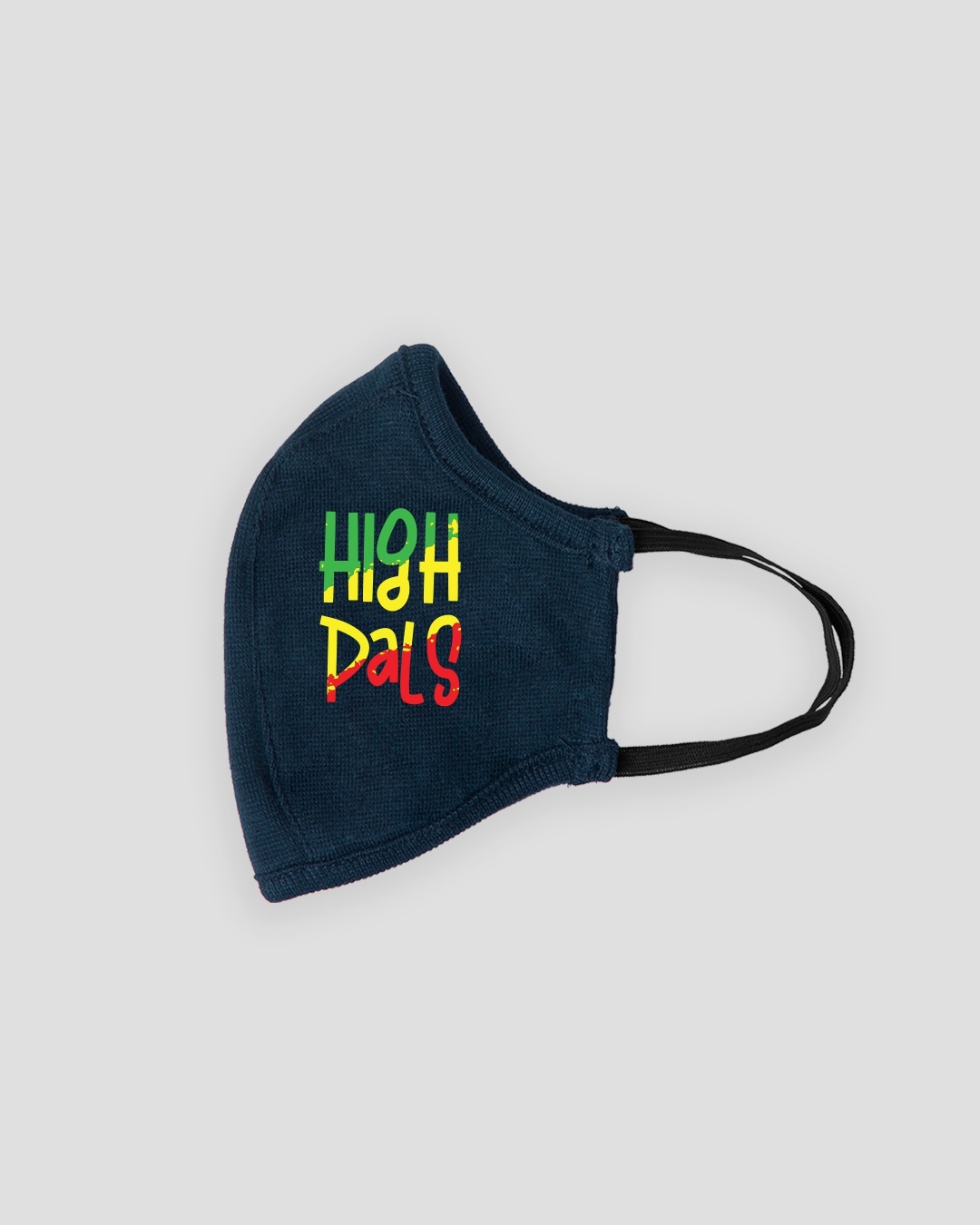 Shop Navy Blue HighPals Everyday Protective Mask-Back