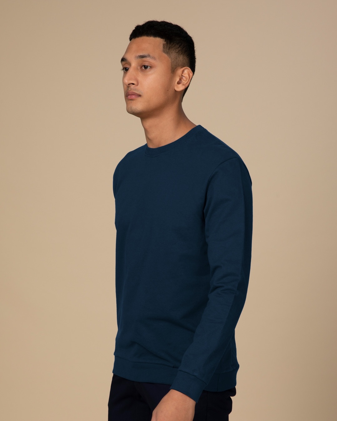 Shop Navy Blue Light Sweatshirt-Design