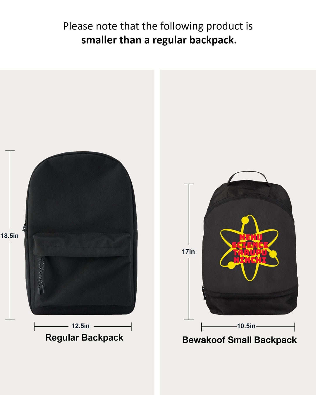 Shop Nenu Science Tarupu Small backpack-Full