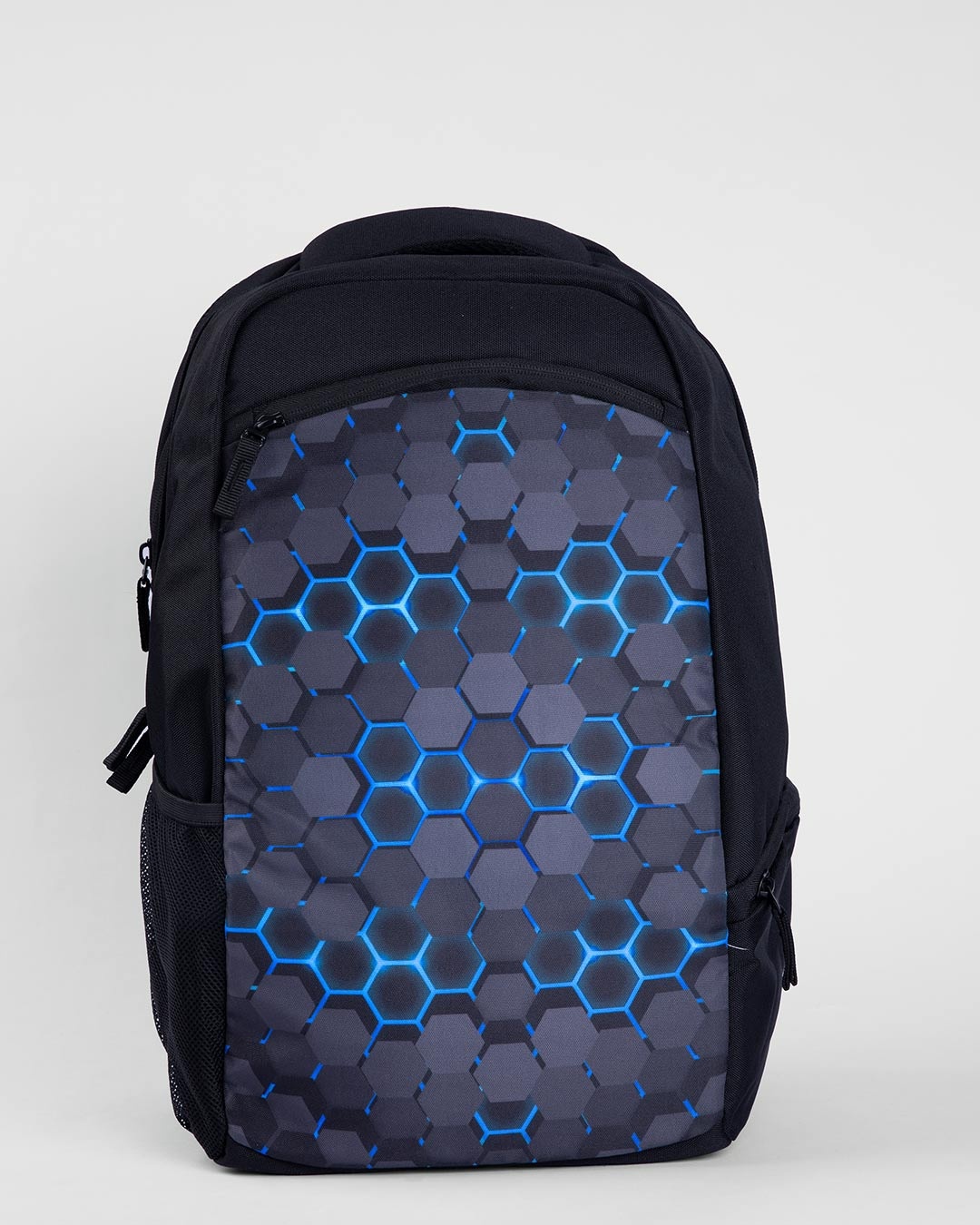 Shop Neon 3d Hexagons Laptop Bag-Front