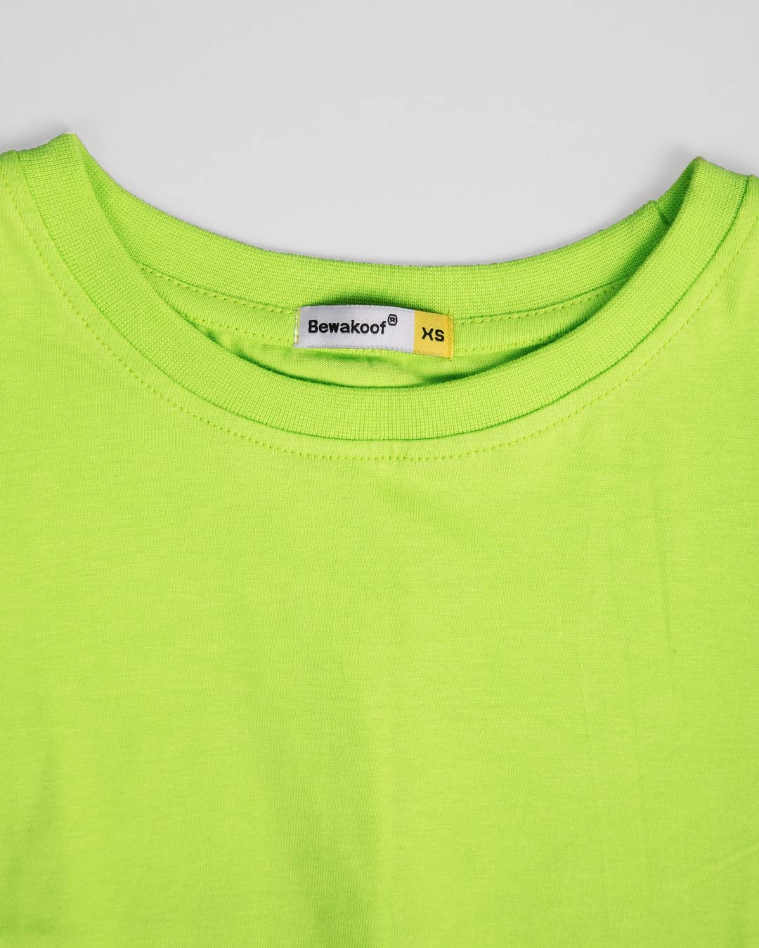 Shop Neon Green Half Sleeve T-shirt