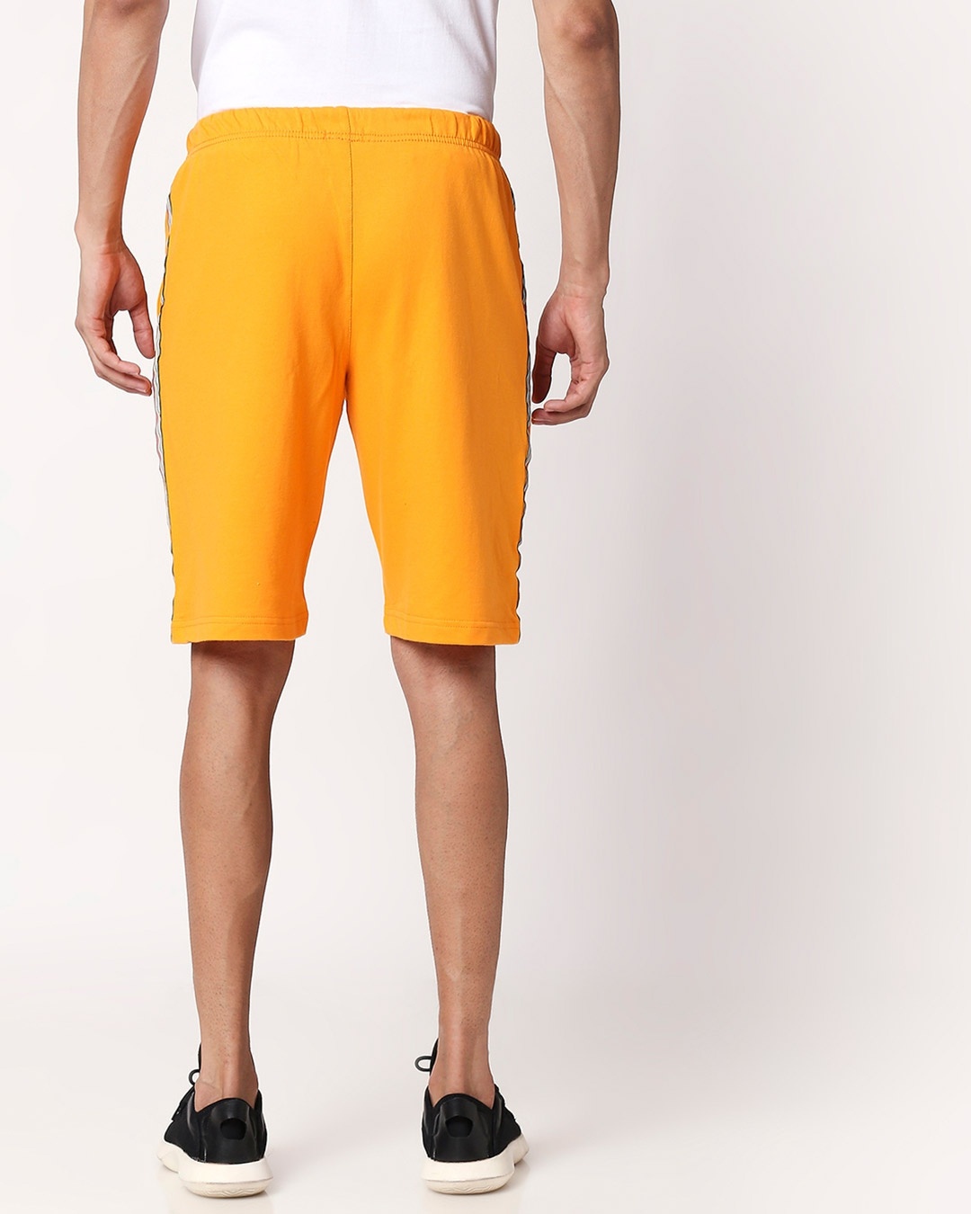 Buy Neon Orange Men's Side Panel Shorts for Men orange Online at Bewakoof