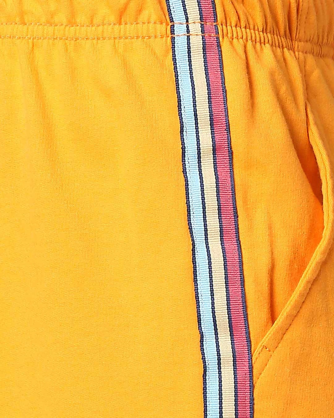 Shop Neon Orange Men's Side Panel Shorts
