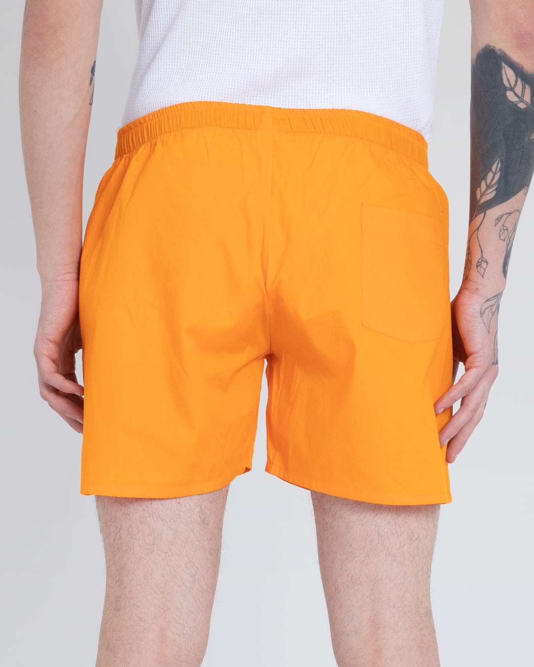 Shop Neon Orange Plain Boxer-Design