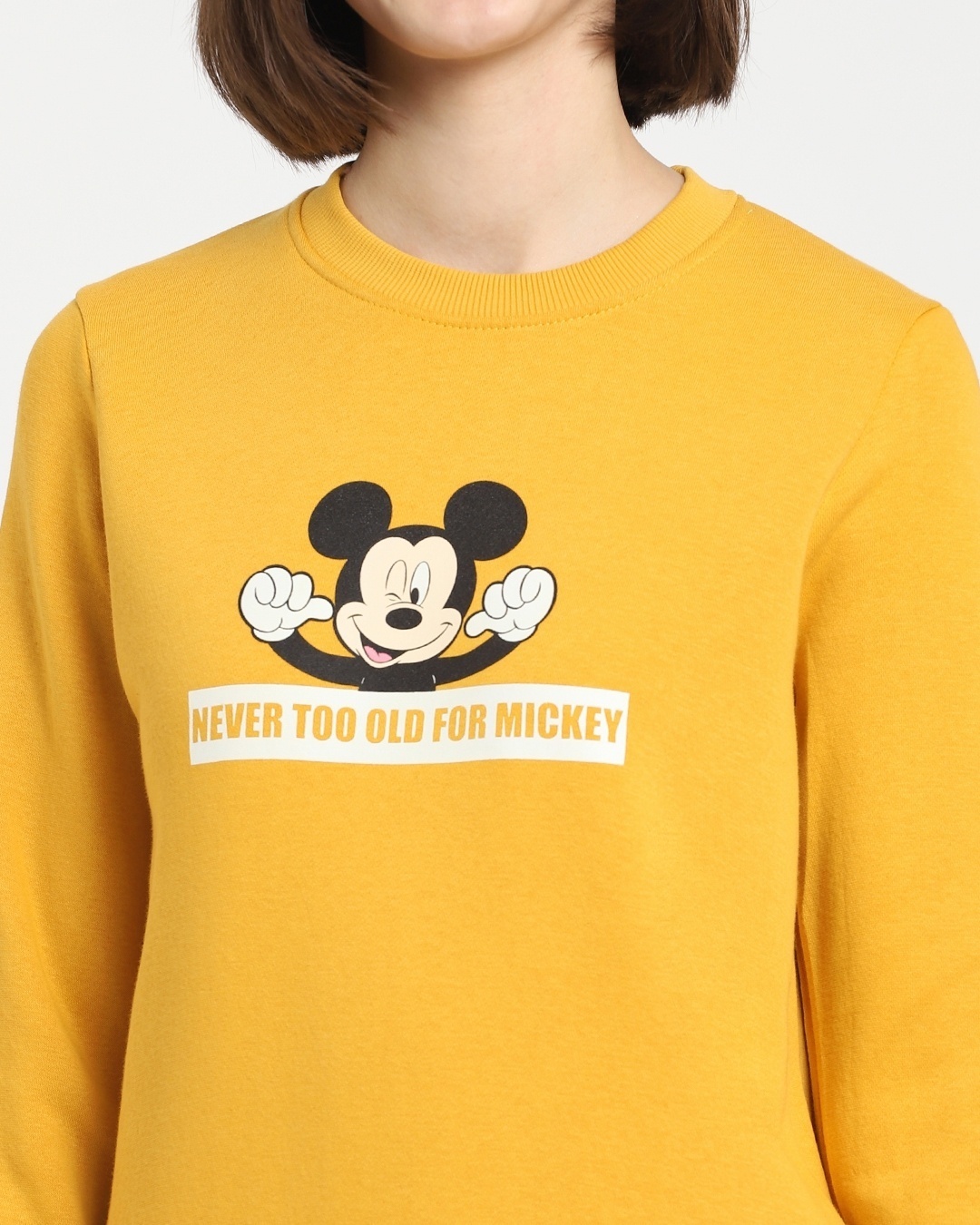 Shop Never Too Old For Mickey Fleece Sweatshirt (DL)