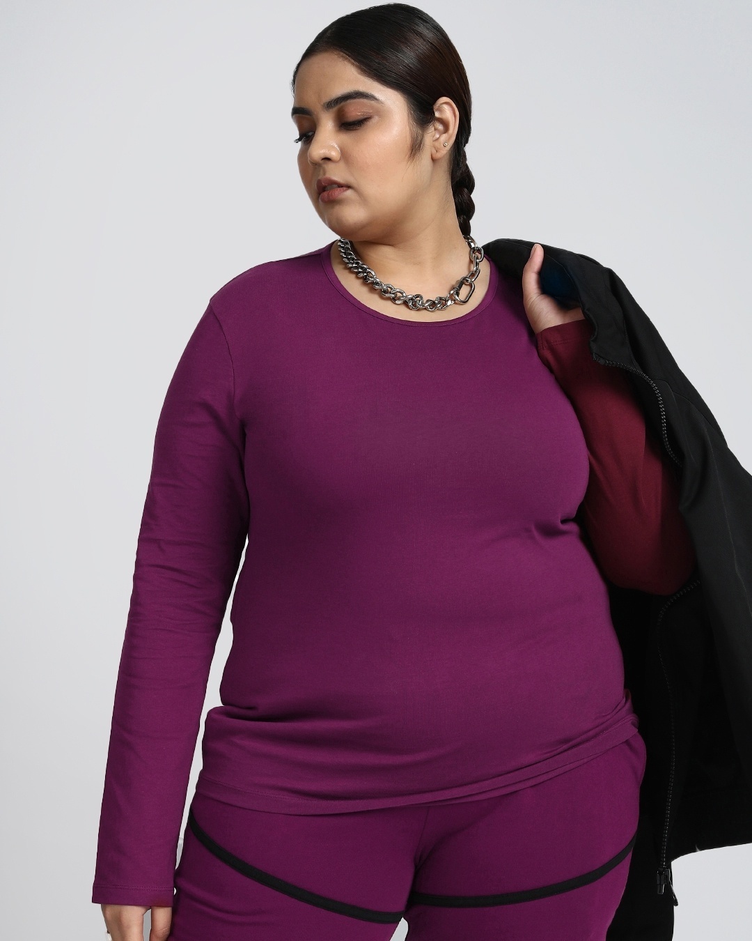 Shop Not So Wine Plus Size Full Sleeve T-shirt-Front