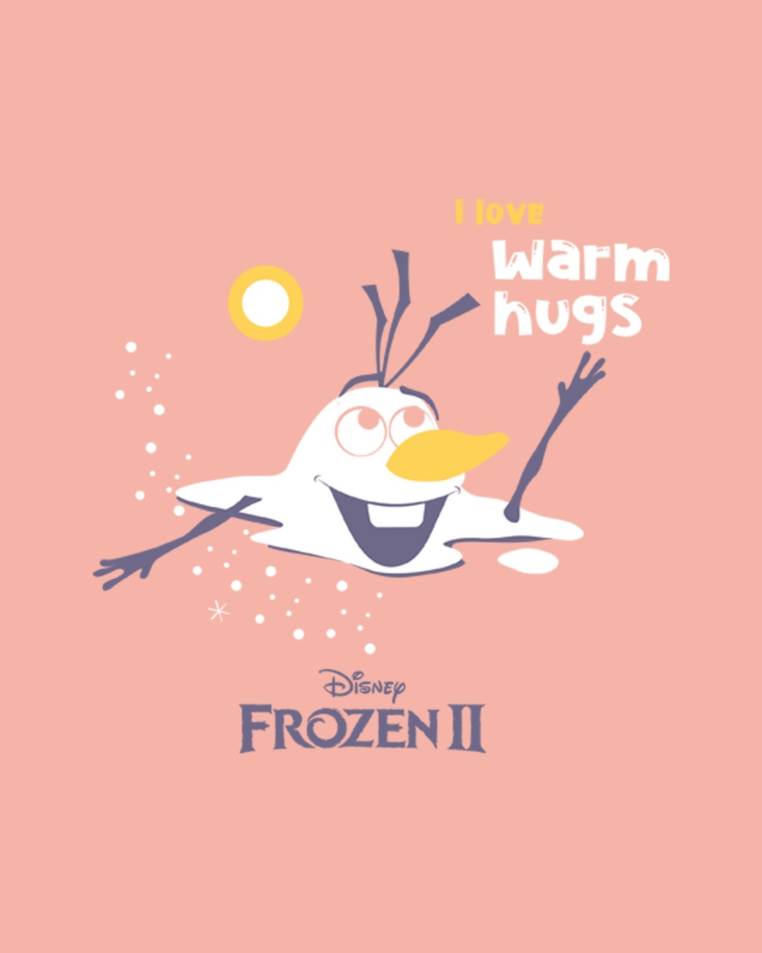 Shop Olaf-i Love Warm Hugs Fleece Light Sweatshirt (FROZEN)-Full