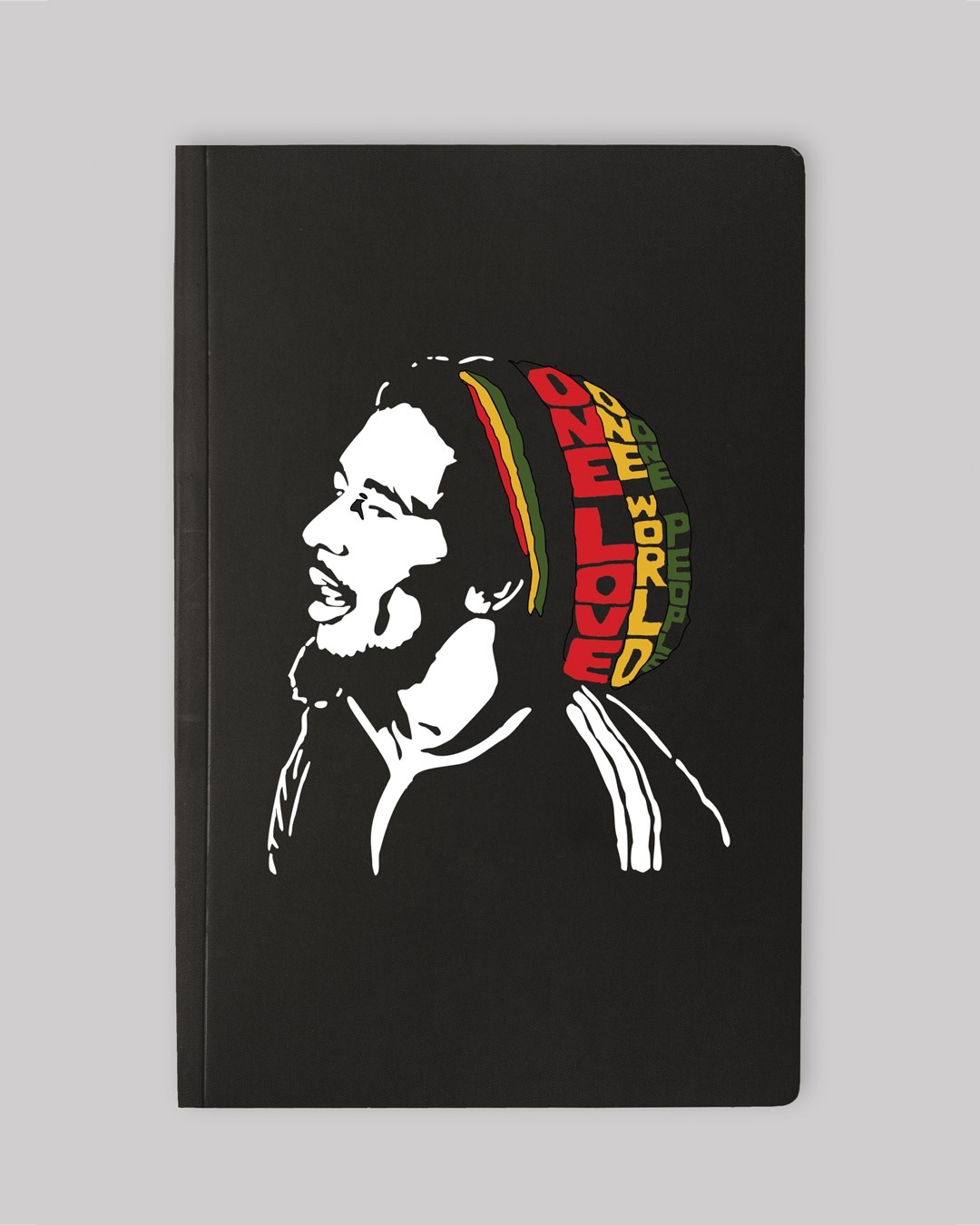 Shop One Love Bob Marley Notebooks-Front