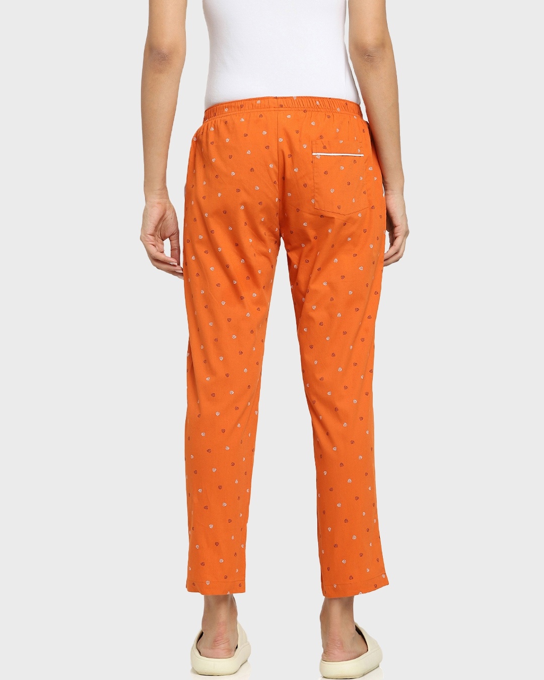 Shop Orange AOP Geometric Print E Pyjama-Design
