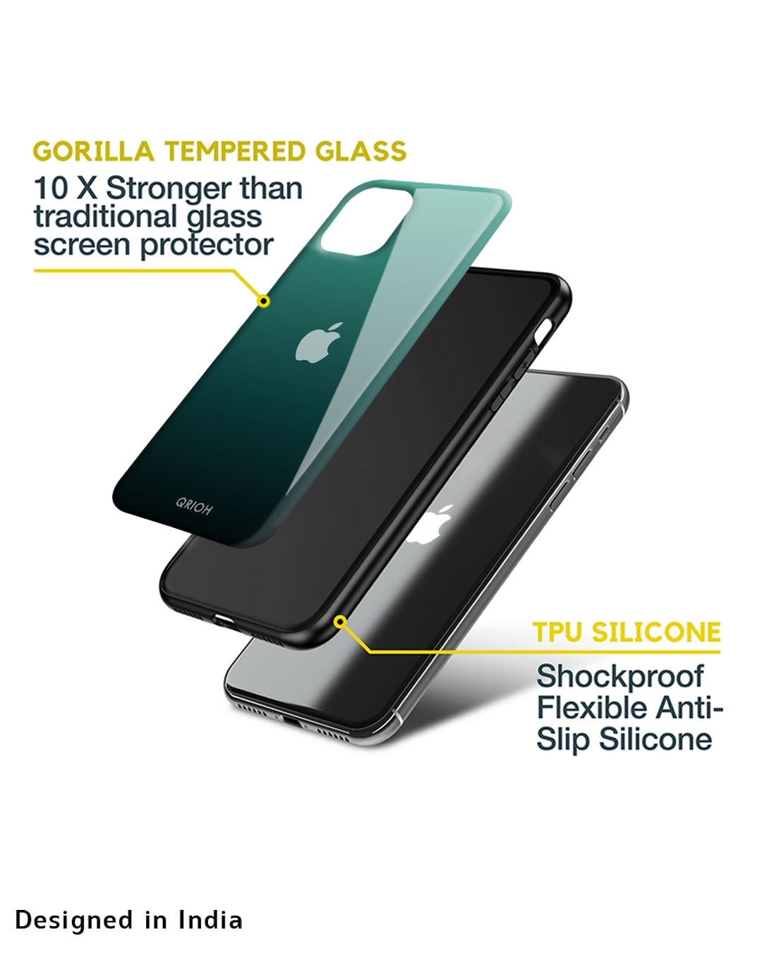 Shop Palm Green Premium Glass Cover For iPhone 8 Plus (Impact Resistant, Matte Finish)-Design