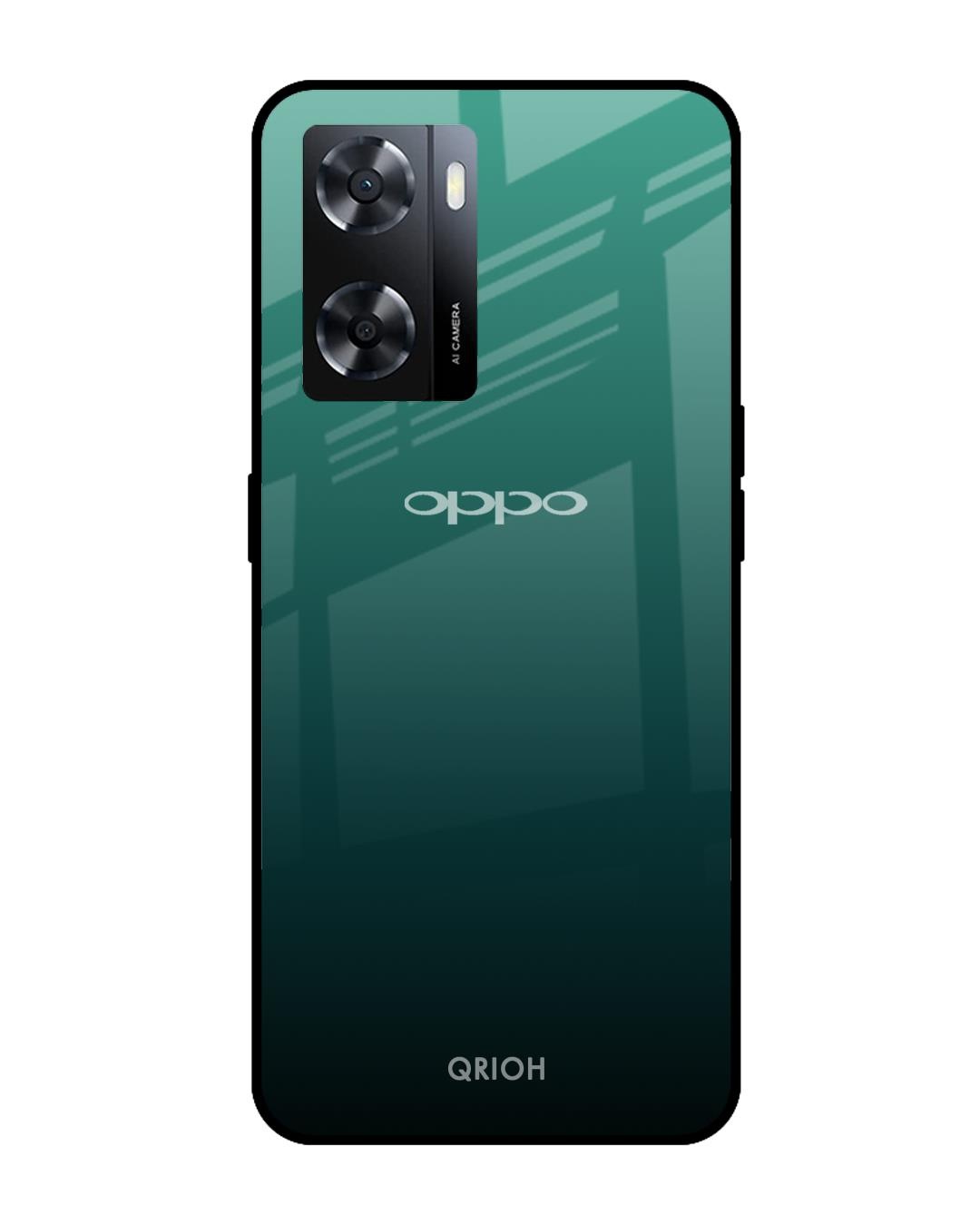 Shop Palm Green Premium Glass Cover for Oppo A57 4G (Shock Proof, Scratch Resistant)-Front