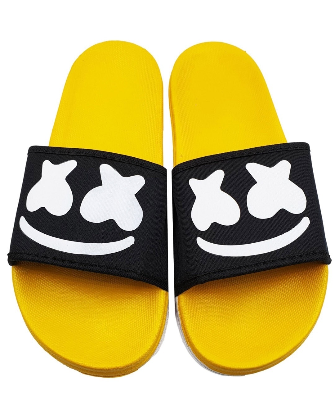 Shop Smarty Yellow Slipper Flipflops Slides For Men-Full