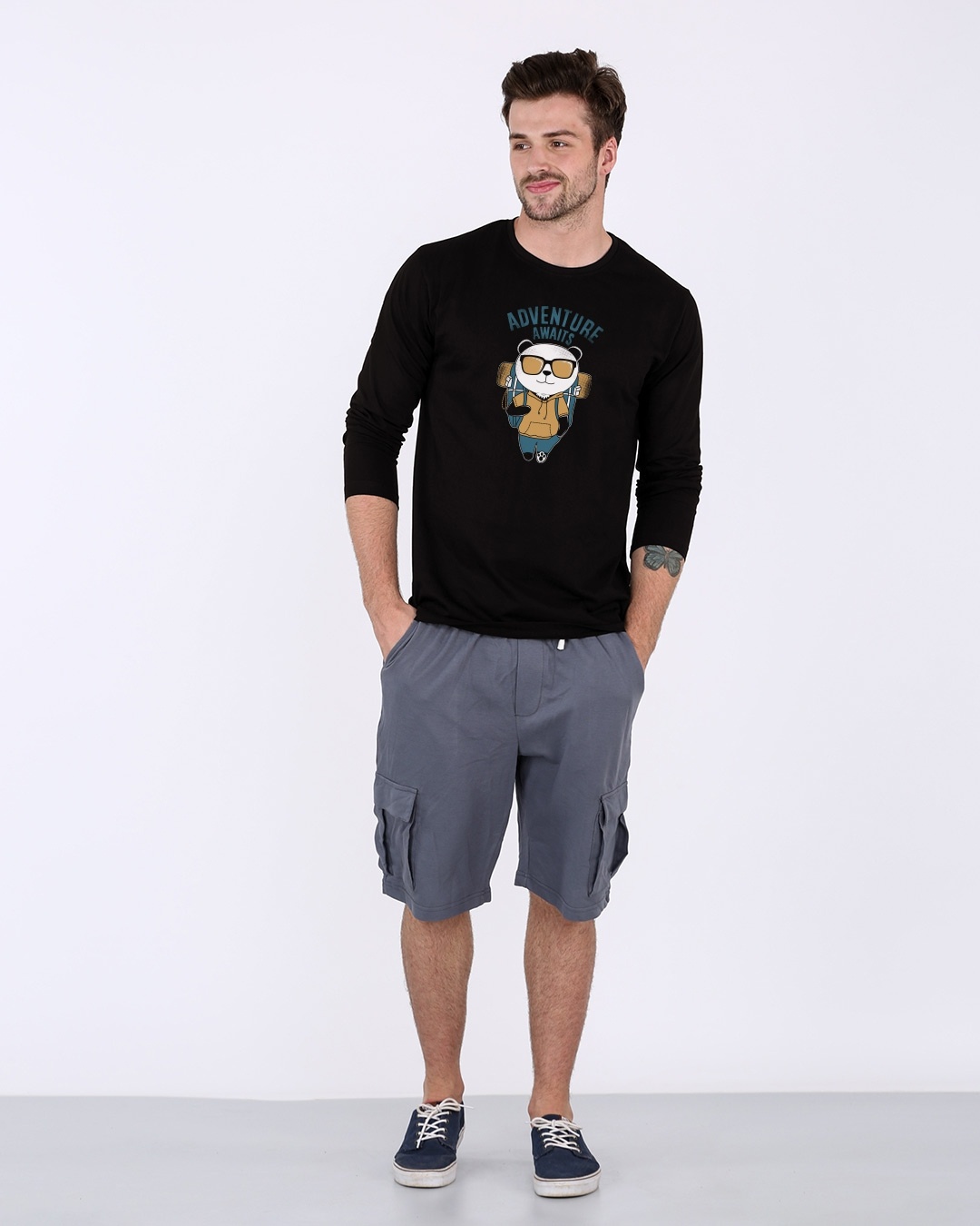 Shop Panda Adventure Full Sleeve T-Shirt-Full