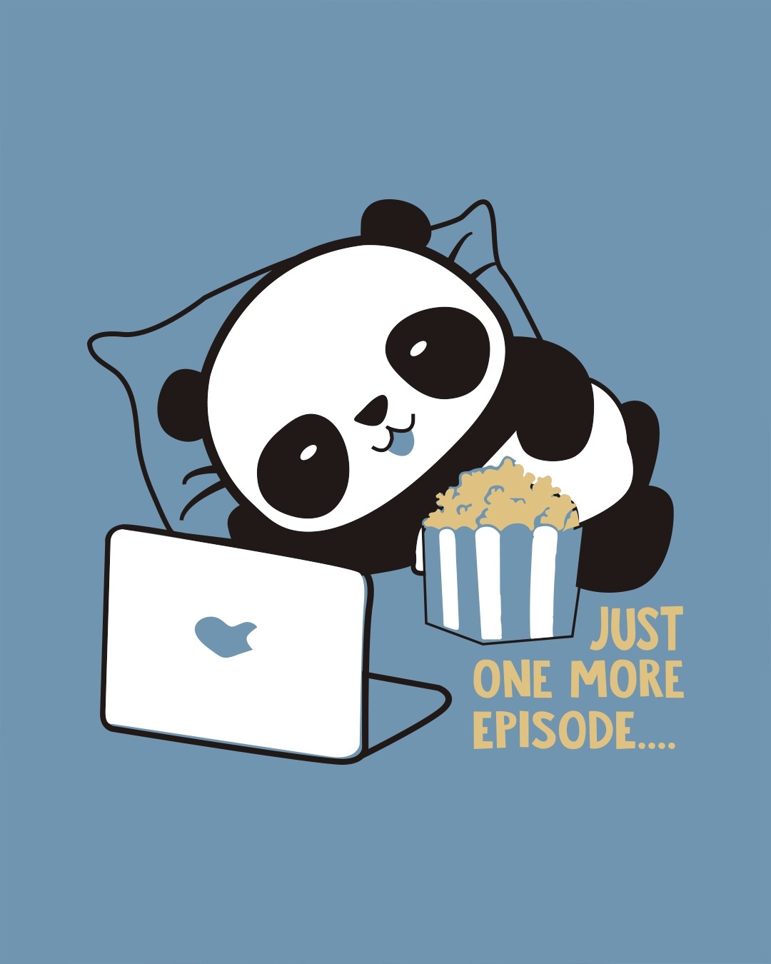 Shop Panda One More Episode Scoop Neck Full Sleeve T-Shirt-Full